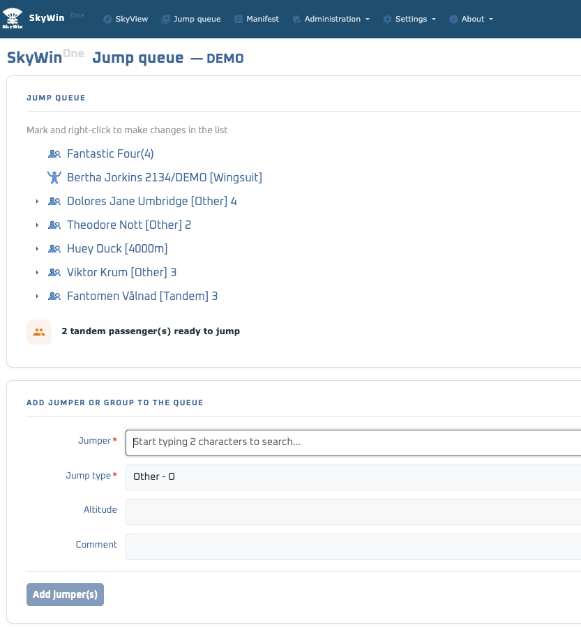 Jump Queue