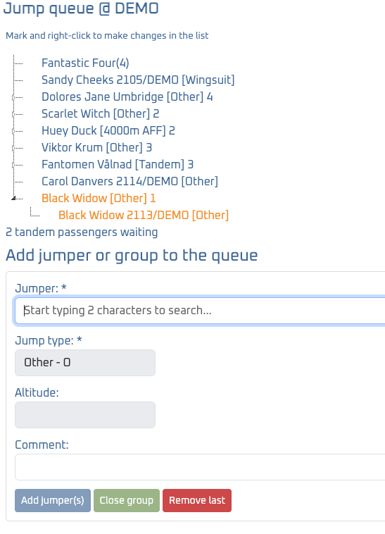 Jump Queue overview